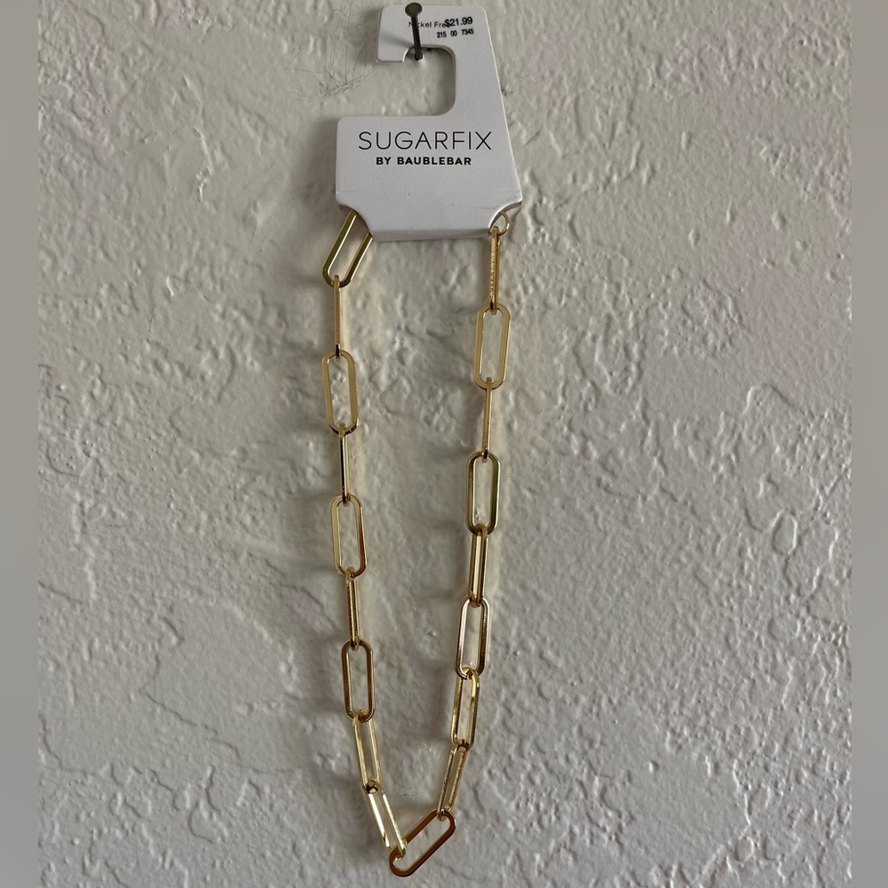 Sugar fix Baublebar Paperclip Necklace